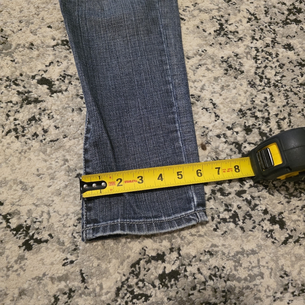 Vintage Y2k Camelot Baggy Crotch Skinny Jeans Mens Size 28 Dark Fade Wash - Picture 6 of 12